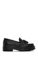 Kadın Siyah Deri Maskülen Loafer | Derimod Kadın Siyah Deri Maskülen Loafer | Derimod