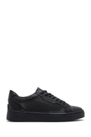 Erkek Siyah Bağcıklı Deri Sneaker | Derimod Erkek Siyah Bağcıklı Deri Sneaker | Derimod