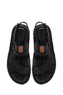 Men's Black Leather Sandals | Derimod Men's Black Leather Sandals | Derimod