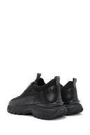 Erkek Siyah Bağcıklı Nubuk Deri Sneaker | Derimod Erkek Siyah Bağcıklı Nubuk Deri Sneaker | Derimod