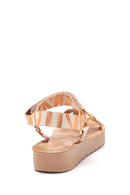 Women's Orange Printed Sandals | Derimod Women's Orange Printed Sandals | Derimod