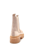 Women's Suede Leather Thick Soled Chelsea Boots | Derimod Women's Suede Leather Thick Soled Chelsea Boots | Derimod