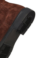 Men's Brown Suede Leather Chelsea Boot | Derimod Men's Brown Suede Leather Chelsea Boot | Derimod