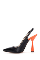Women's Black Leather Heeled Shoes | Derimod Women's Black Leather Heeled Shoes | Derimod