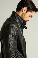Asensio Men's Leather Jacket | Derimod Asensio Men's Leather Jacket | Derimod