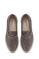 Kadın Vizon Süet Deri Maskülen Loafer | Derimod Kadın Vizon Süet Deri Maskülen Loafer | Derimod