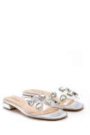 Women's Transparent Stone Slippers | Derimod Women's Transparent Stone Slippers | Derimod