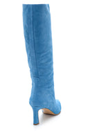 Women's Nubuck Leather Heeled Boots | Derimod Women's Nubuck Leather Heeled Boots | Derimod