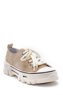 Women's Suede Leather Sneaker | Derimod Women's Suede Leather Sneaker | Derimod
