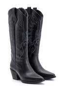 Women's Heeled Cowboy Boots | Derimod Women's Heeled Cowboy Boots | Derimod