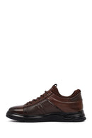 Erkek Kahverengi Bağcıklı Deri Casual Sneaker | Derimod Erkek Kahverengi Bağcıklı Deri Casual Sneaker | Derimod