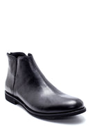 Men's Leather Back Zippered Classic Boots | Derimod Men's Leather Back Zippered Classic Boots | Derimod