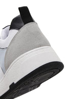 Kadın Beyaz Süet Detaylı Sneaker | Derimod Kadın Beyaz Süet Detaylı Sneaker | Derimod