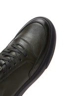 Erkek Haki Deri Kalın Tabanlı Sneaker | Derimod Erkek Haki Deri Kalın Tabanlı Sneaker | Derimod