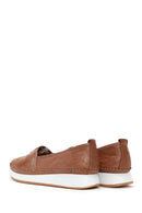 Women's Tan Thick Soled Leather Comfort Loafer | Derimod Women's Tan Thick Soled Leather Comfort Loafer | Derimod