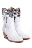 Women's Leather Cowboy Boots | Derimod Women's Leather Cowboy Boots | Derimod