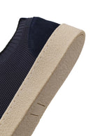 Erkek Lacivert Bağcıklı Süet Deri Sneaker | Derimod Erkek Lacivert Bağcıklı Süet Deri Sneaker | Derimod