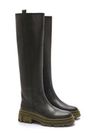 Women's Leather Zippered Boots | Derimod Women's Leather Zippered Boots | Derimod