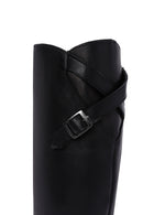 Women's Black Zippered Leather Boots | Derimod Women's Black Zippered Leather Boots | Derimod