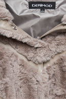 Melrose Kadın Vizon Teddy Deri Mont | Derimod Melrose Kadın Vizon Teddy Deri Mont | Derimod