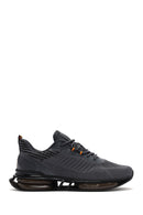 Derimod Zero Men's Gray Lace-Up Thick Soled Sneaker | Derimod Derimod Zero Men's Gray Lace-Up Thick Soled Sneaker | Derimod
