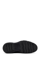 Men's Black Lace-Up Thick-Soled Leather Casual Shoe | Derimod Men's Black Lace-Up Thick-Soled Leather Casual Shoe | Derimod