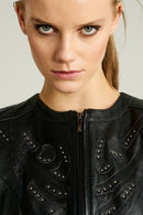 Marisa Women's Leather Jacket | Derimod Marisa Women's Leather Jacket | Derimod