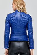 Newyork Women's Leather Jacket | Derimod Newyork Women's Leather Jacket | Derimod
