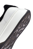 Erkek Beyaz Bağcıklı Deri Sneaker | Derimod Erkek Beyaz Bağcıklı Deri Sneaker | Derimod
