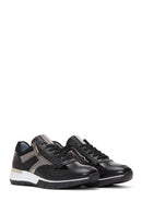 Kadın Siyah Deri Sneaker | Derimod Kadın Siyah Deri Sneaker | Derimod