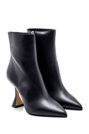 Women's Leather Goblet Heeled Boots | Derimod Women's Leather Goblet Heeled Boots | Derimod