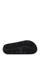 Men's Black Buckled Slippers | Derimod Men's Black Buckled Slippers | Derimod
