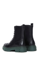 Women's Black Leather Zippered Boots | Derimod Women's Black Leather Zippered Boots | Derimod