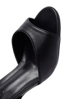 Women's Black Metallic Ankle Buckle Chunky Heel Sandals | Derimod Women's Black Metallic Ankle Buckle Chunky Heel Sandals | Derimod