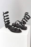 Black Gladiator Women's Sandals | Derimod Black Gladiator Women's Sandals | Derimod