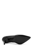Women's Black High Thin Heel Patent Leather Stiletto | Derimod Women's Black High Thin Heel Patent Leather Stiletto | Derimod
