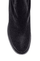 Women's Heeled Silvery Boots | Derimod Women's Heeled Silvery Boots | Derimod