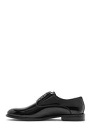 Men's Black Laced Patent Leather Classic Shoes | Derimod Men's Black Laced Patent Leather Classic Shoes | Derimod