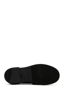 Women's Black Leather Masculine Casual Loafer | Derimod Women's Black Leather Masculine Casual Loafer | Derimod