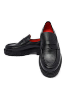 Derimod Gritti Woman Black Leather Masculine Loafer | Derimod Derimod Gritti Woman Black Leather Masculine Loafer | Derimod