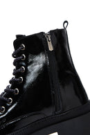Women's Leather Patent Leather Boots | Derimod Women's Leather Patent Leather Boots | Derimod