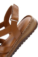 Kadın Taba Deri Comfort Sandalet | Derimod Kadın Taba Deri Comfort Sandalet | Derimod