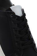 Men's Black Lace-up Leather Sneaker | Derimod Men's Black Lace-up Leather Sneaker | Derimod