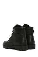 Men's Black Leather Zippered Casual Boots | Derimod Men's Black Leather Zippered Casual Boots | Derimod