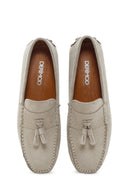 Men's Beige Suede Leather Loafer | Derimod Men's Beige Suede Leather Loafer | Derimod