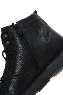 Men's Black Leather Zippered Casual Boots | Derimod Men's Black Leather Zippered Casual Boots | Derimod