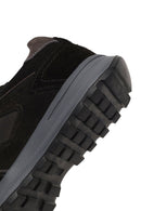 Erkek Siyah Bağcıklı Deri Sneaker | Derimod Erkek Siyah Bağcıklı Deri Sneaker | Derimod