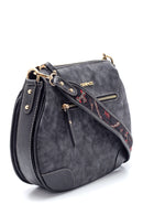 Women's Nubuck Strap Detailed Crossbody Bag | Derimod Women's Nubuck Strap Detailed Crossbody Bag | Derimod