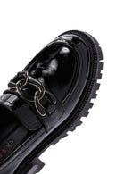 Women's Black Buckle Detailed Leather Masculine Loafer | Derimod Women's Black Buckle Detailed Leather Masculine Loafer | Derimod