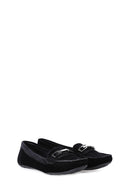Women's Suede Loafer with Buckle | Derimod Women's Suede Loafer with Buckle | Derimod